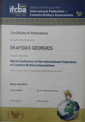 certificate of attendance